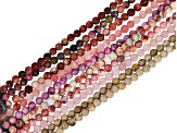 Multi-Stone Matte 4mm Round Bead Set of 30