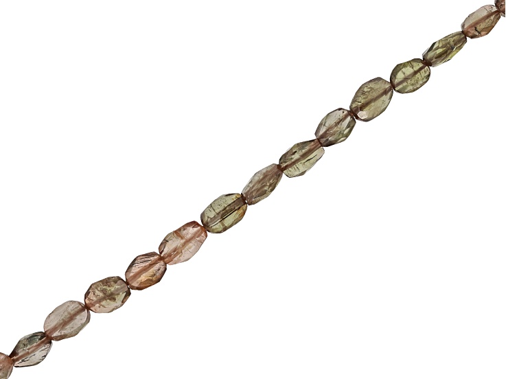 Andalusite 5x8mm Faceted Oval Bead Strand Approximately 14" in Length