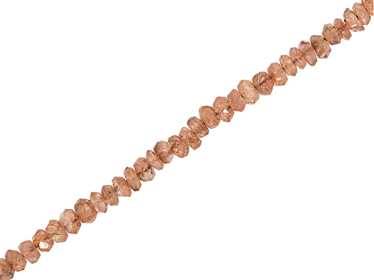 Andalusite 3-4mm Faceted Rondelle Bead Strand Approximately 14" in Length