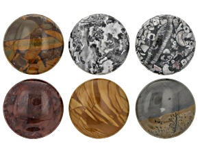 Jasper 30mm Cabochons Set of 6