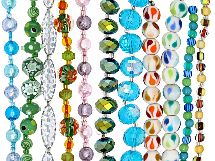 Multicolor Assorted Size and Shape Set of 11
