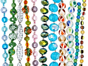 Multicolor Assorted Size and Shape Set of 11