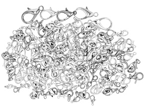 Silver Tone Lobster Clasp Set of 155