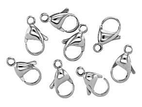 Stainless Steel Appx 15x9mm Lobster Style Clasps Appx 8 Pieces