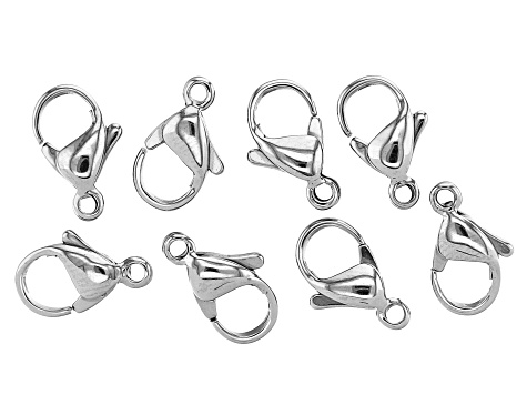 Stainless Steel Appx 12x7mm Lobster Style Clasps Appx 8 Pieces