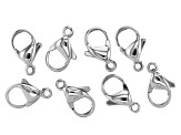 Stainless Steel Appx 12x7mm Lobster Style Clasps Appx 8 Pieces