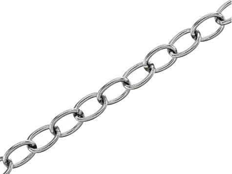 Stainless Steel Rolo Unfinished Chain Appx 1 Meter in length Appx 3x2mm ...