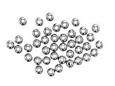 Stainless Steel Appx 4mm Round Spacer Beads Appx 40 Pieces