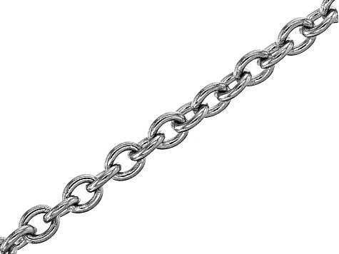 Stainless Steel Unfinished Rolo Chain Appx 1 Meter in length Appx 3x2mm ...
