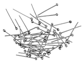 Stainless Steel Appx 15mm Ball Headpins Appx 50 Pieces