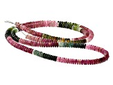 Multi-Color Tourmaline 5mm Thin Rondelle Bead Strand