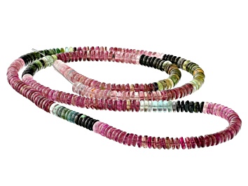 Picture of Multi-Color Tourmaline 5.2-5.5mm Thin Rondelle Bead Strand
