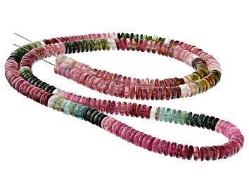 Picture of Multi-Color Tourmaline 5.5mm Thin Rondelle Bead Strand
