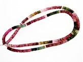 Multi-Color Tourmaline 5.5mm Thin Rondelle Bead Strand