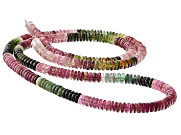 Picture of Multi-Color Tourmaline 5.5-5.8mm Thin Rondelle Bead Strand