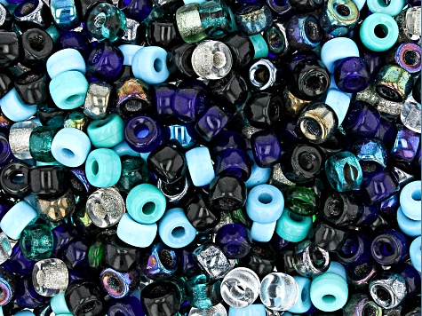 Czech Glass Pony Ride Hand Mixed 1 LB Bag of Asst Shape, Color, & Size Beads, No 2 Are Alike