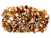 Czech Glass Latte Love Hand Mixed 1 LB Bag of Asst Shape, Color, & Size Beads, No 2 Are Alike