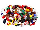 Czech Glass Razzmatazzle Hand Mixed 1 LB Bag of Asst Shape, Color, & Size Beads, No 2 Are Alike