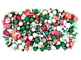 Czech Glass Desert Rose Hand Mixed 1 LB Bag of Asst Shape, Color, & Size Beads, No 2 Are Alike