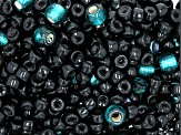 Czech Glass Dark Pony Hand Mixed 1 LB Bag of Asst Shape, Color, & Size Beads, No 2 Are Alike