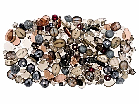 Czech Glass Artic Beauty Hand Mixed 1/2 LB Bag of Asst Shape, Color, & Size Beads, No 2 Are Alike