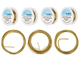 Jewelers Brass Set & Bare Gold Wire Set Total of 575 Feet