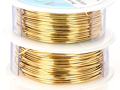 Jewelers Brass Set & Bare Gold Wire Set Total of 575 Feet