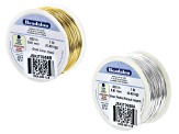 Round German Style Wire 20 Gauge in Silver & Gold Tone 1lb Spool Set of 2
