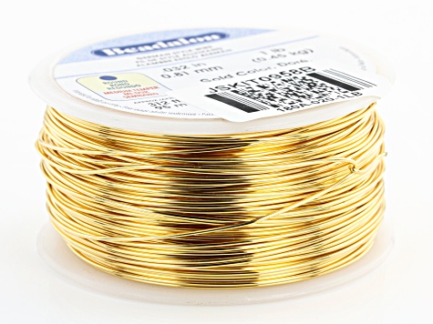 Round German Style Wire 20 Gauge in Silver & Gold Tone 1lb Spool Set of 2