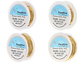 Brass 18, 20, 24, 28, Gauge Wire Spool Set Total of 693 Feet