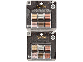 Assorted Tone Tarnish Resistant 18ga & 24ga Wire Kit Duo