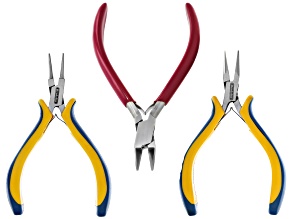 Flush Cutter Causal Comfort Handle,Designer Ergo Round Nose Plier & Chain Nose Plier
