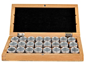 Beadalon Wooden Component Case with 24 Containers appx 22x16mm