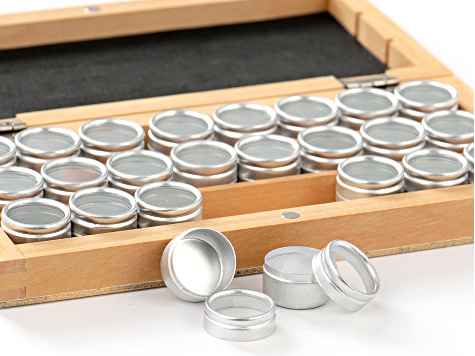 Beadalon Wooden Component Case with 24 Containers appx 22x16mm