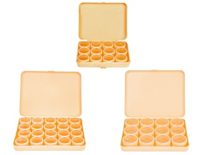 Plastic Boxes Set of 3 Different Sizes with 44 Total Containers