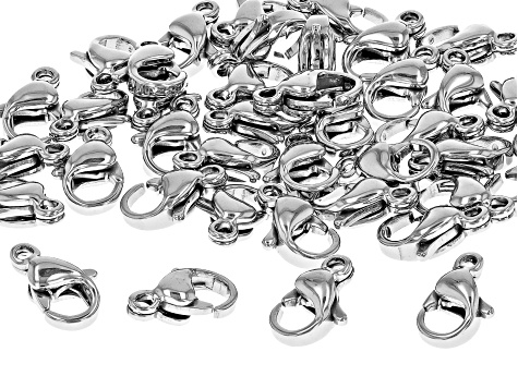 アクセサリー Kisaragi Stainless Steel Lobster Claw Clasp appx 9.6mm appx 40 Total Pieces