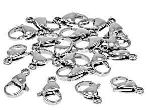 Stainless Steel Lobster Claw Clasp appx 15mm appx 20 Total Pieces