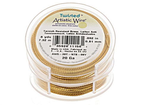 Twisted Artistic Wire Kit of 20GA Spools Set of 8 in 4 Colors
