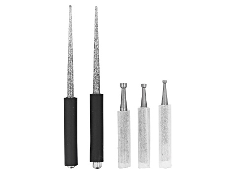 Bead Reamer And Wire Rounder Attachments Kit incl Bead Reamer And Assortment Of Burs