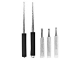 Bead Reamer And Wire Rounder Attachments Kit incl Bead Reamer And Assortment Of Burs