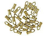 Loop-End Crimp Findings 27pcs appx 2mm Raw Brass appx 10mm in length