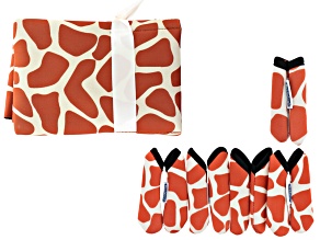Fashion Grips ™ Orange Giraffe Pattern Set Of Five Covers Plus Tool Pouch