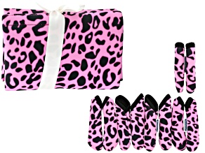 Fashion Grips ™ Pink Cheetah Pattern Set Of Five Covers Plus Tool Pouch