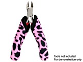 Fashion Grips ™ Pink Cheetah Pattern Set Of Five Covers Plus Tool Pouch
