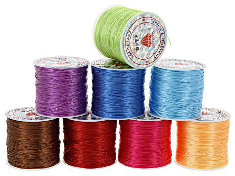 Elonga Stretch Cord Kit in 8 Assorted colors appx 50 meters each spool
