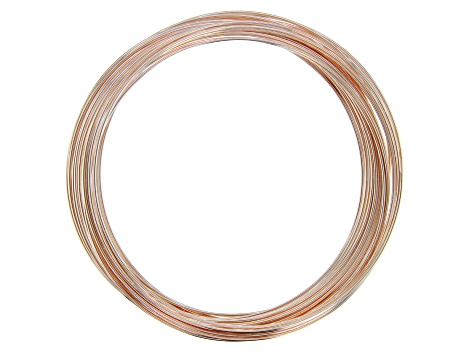 Memory Wire Round Large Bracelet in 4 Tones Set of 15 0.50oz each