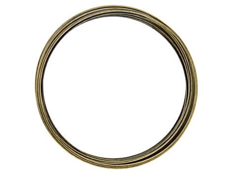 Memory Wire Round Large Bracelet in 4 Tones Set of 15 0.50oz each