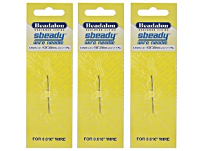 Sbeady Wire Needle for Size .010" Wire 3.8cm in length Set of 3