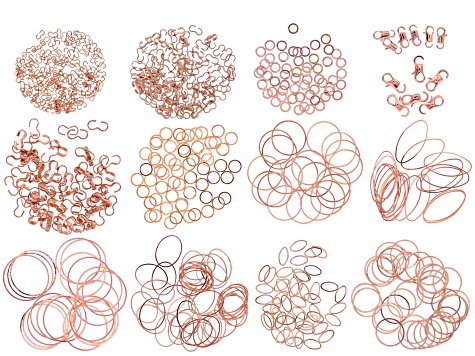Quick Links Component Kit of 310 Assorted Shape & Size Quick Links, 310 Connectors&12 Lobster Clasps