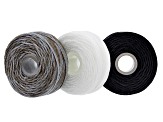 Bead Stringing Kit Includes Nylon Thread, White Braided Polyester Cord, and B-Lon Cord Set